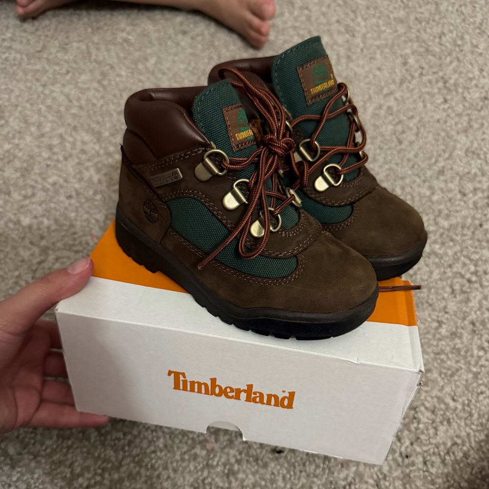 Timberland Kids Boots in Brown and Green